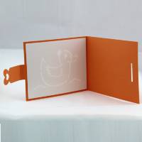 Geschenkkarte-Ente-orange-offen