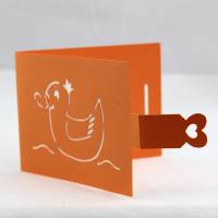 Geschenkkarte-Ente-orange